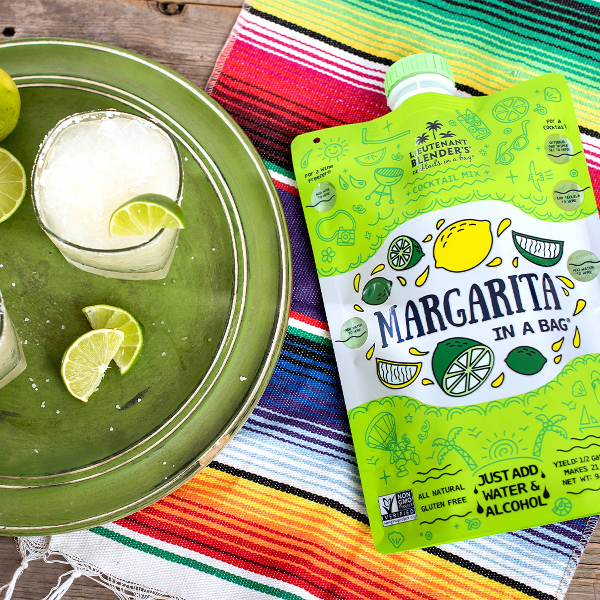 Margarita in a Bag® Cocktail / Mocktail Slushie Mixer