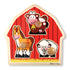 Melissa & Doug Barnyard Animals Jumbo Knob Wooden Puzzle - Horse, Cow, and Sheep