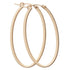 Simply Elegant Oval Hoop Textured Earrings by enewton