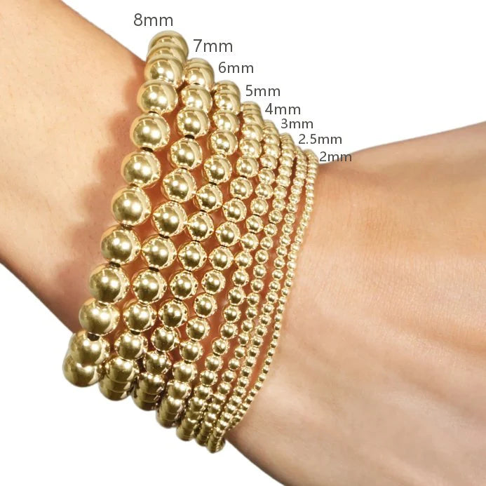 Classic Pearl 3mm Bracelet - Signature Cross Gold Charm - by enewton