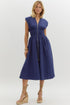 Sonji Solid Sleeveless Midi Dress