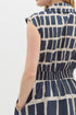 Ally Abstract Print Sleeveless Midi Dress