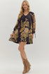 Maci Floral Print Long Sleeve Mini Dress