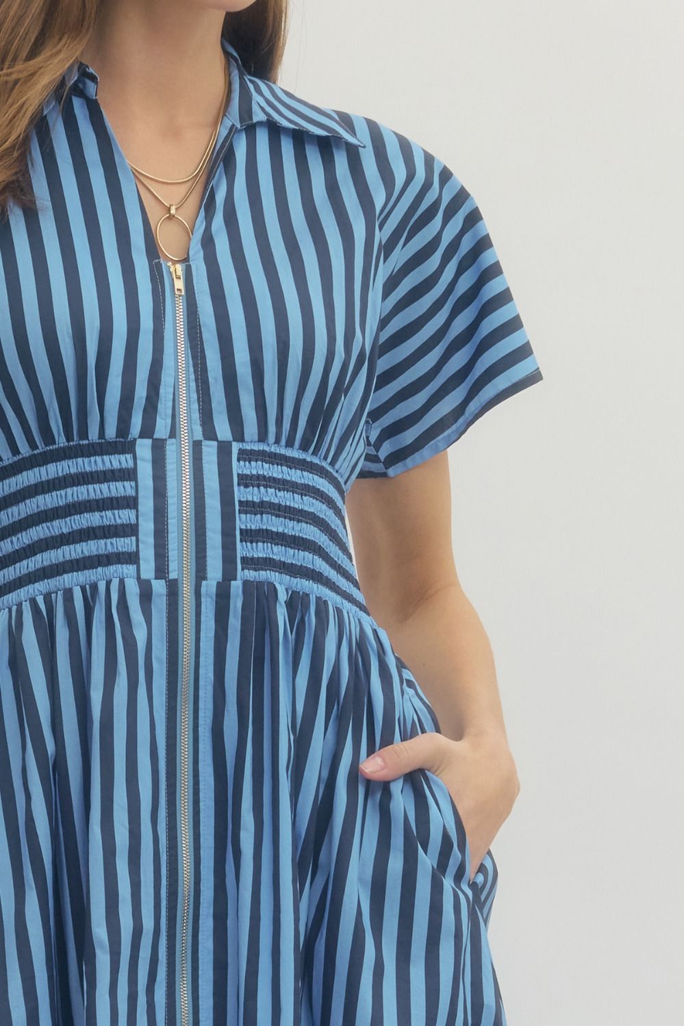 Rebecca Midi Zip Front Dress