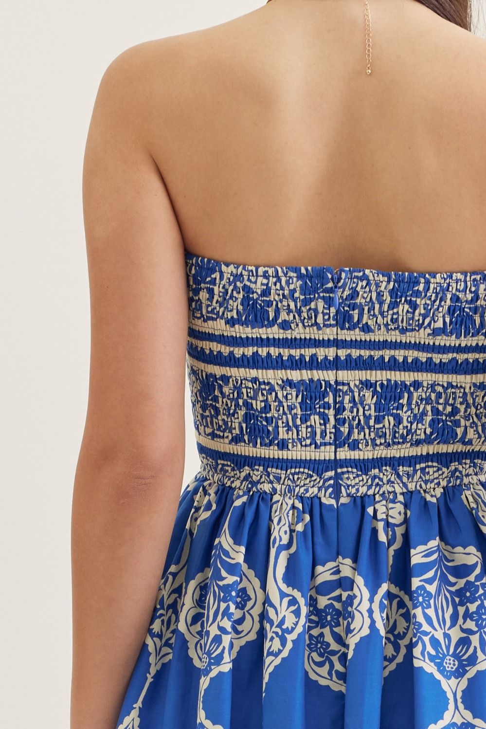 Sally Mae Printed Embroidered TubeDress by Entro - view 3