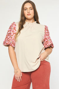 Blythe Puff Sleeve Top - Plus Size