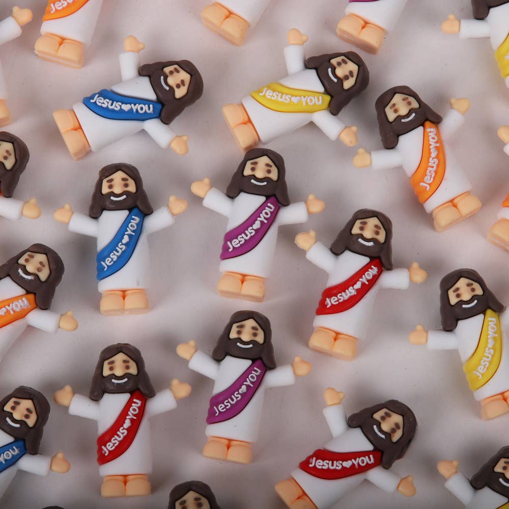 Pocket Jesus Figurines, Jesus Loves You, 1.25 in