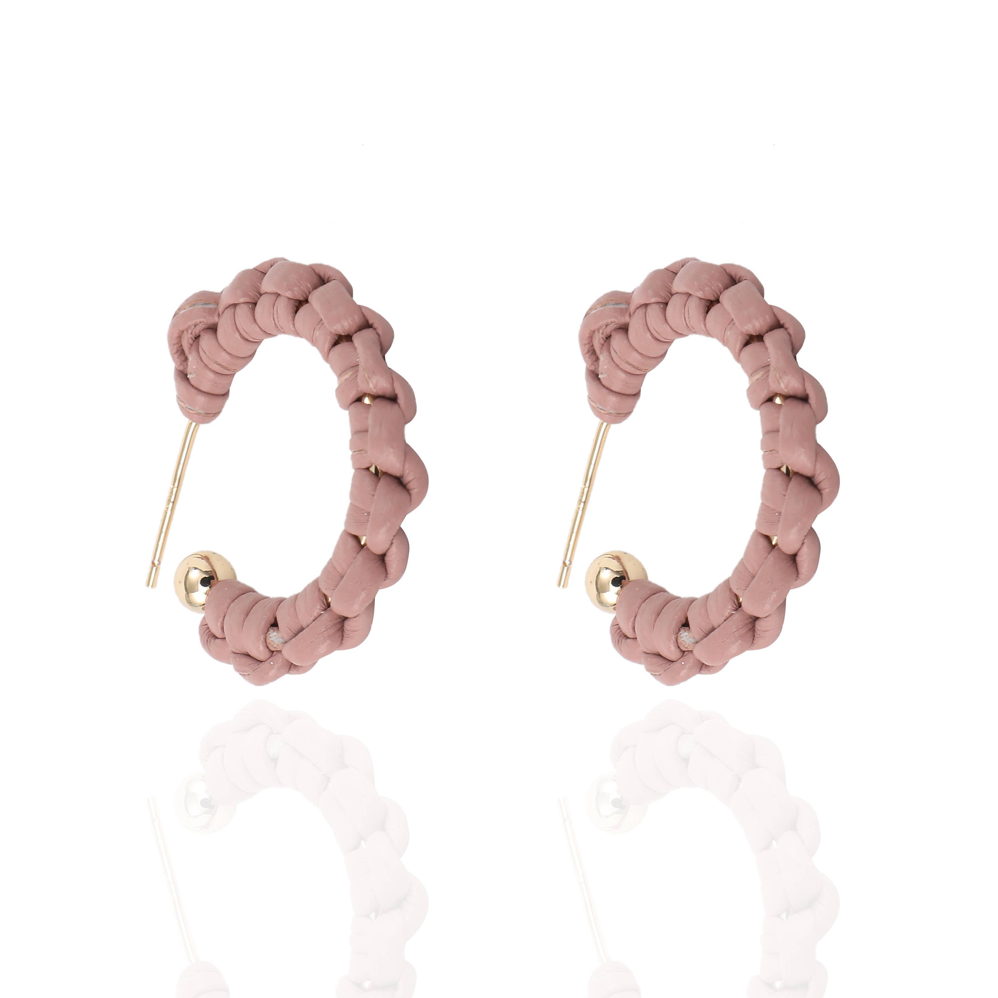 Petite Braided Hoop Earrings