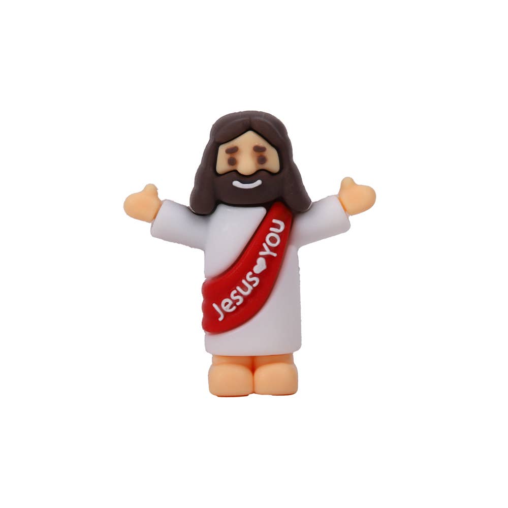 Pocket Jesus Figurines, Jesus Loves You, 1.25 in