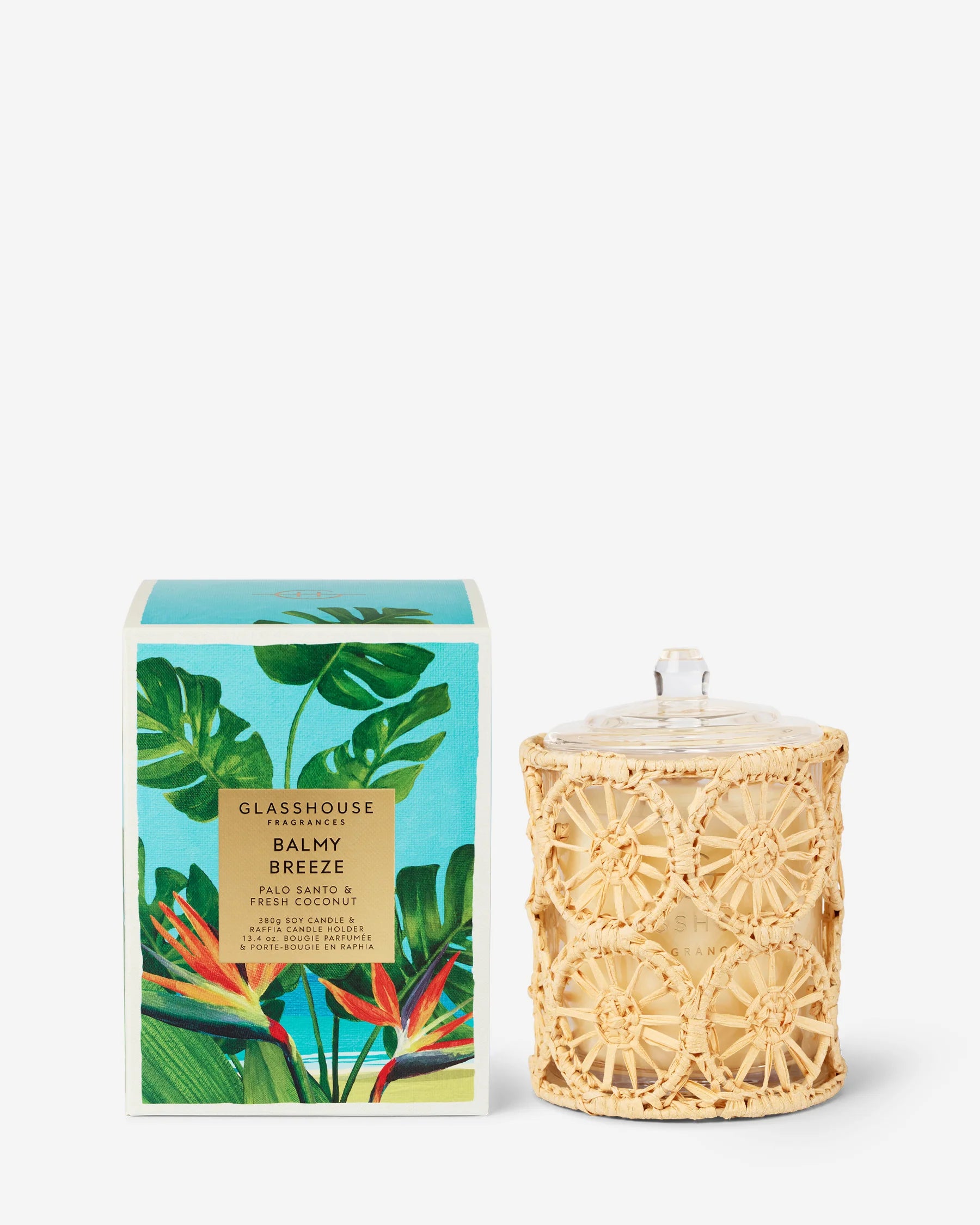 GLASSHOUSE 13.4 oz Candle Balmy Breeze by Glasshouse Fragrances
