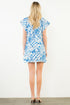 Lizzie Short Sleeve Print Button Down Dress