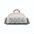 Stoneware Butter Dish W Floral Design