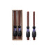Unscented Witch's Broom Shaped Taper Candles in Box, Brown, Black & Purple, Set of 2 by Creative Co-Op