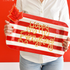 HAPPY EVERYTHING RED STRIPE HAPPY EVERYTHING MINI RECTANGLE PLATTER