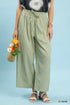 Umgee C5944 Striped Wide-Leg Pants – Navy Cotton Blend - View 2