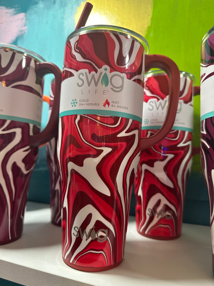 SWIG 40oz Fanzone Crimson + White Mega Mug