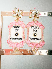 Press For Champagne Earrings