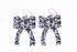 Sparkle in Black Ribbon Earrings