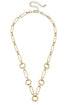 Lilah Multi-Charm Necklace Base in Shiny Gold