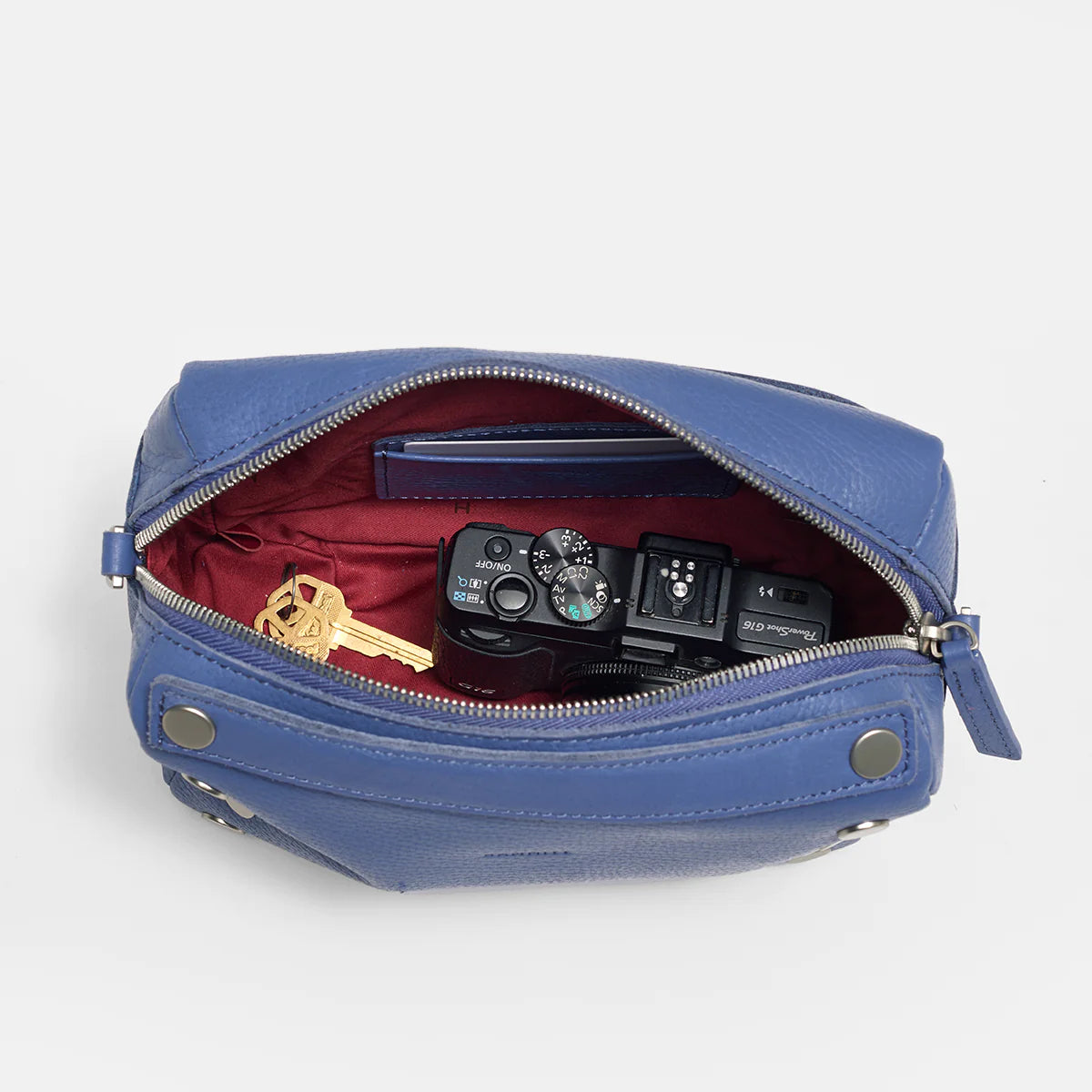 HAMMITT EVAN CROSSBODY Small in Bungalow Blue/Brushed Silver - A. Dodson's
