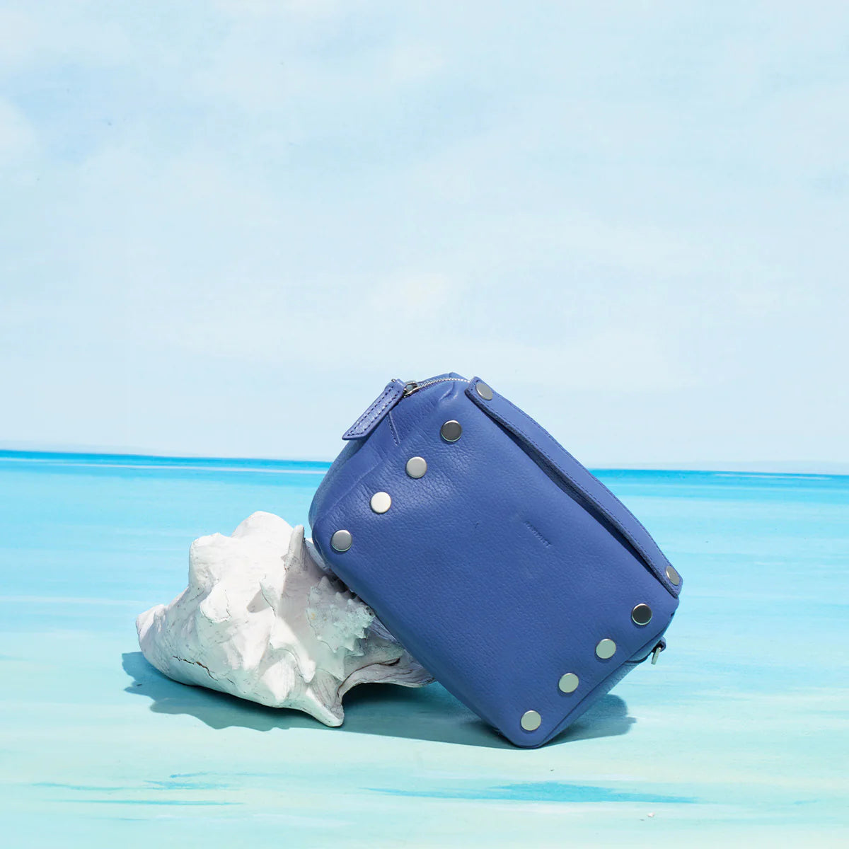 HAMMITT EVAN CROSSBODY Small in Bungalow Blue/Brushed Silver - A. Dodson's