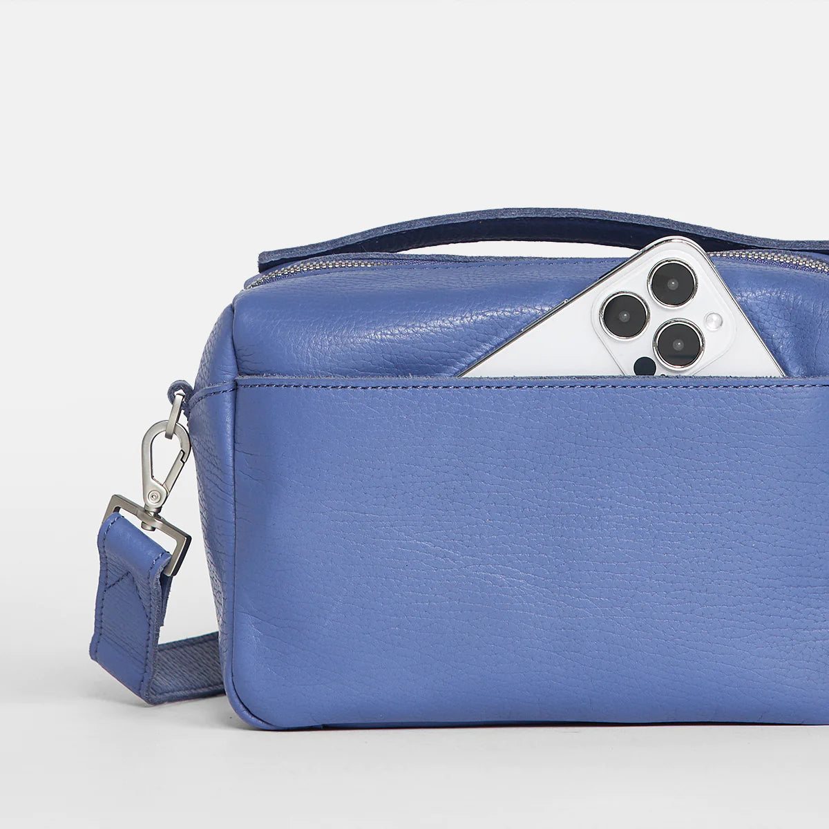 HAMMITT EVAN CROSSBODY Small in Bungalow Blue/Brushed Silver - A. Dodson's