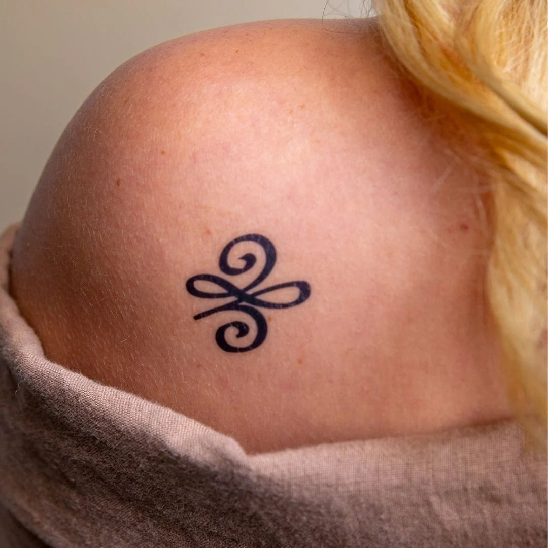 New Beginnings (unalome) tattoo