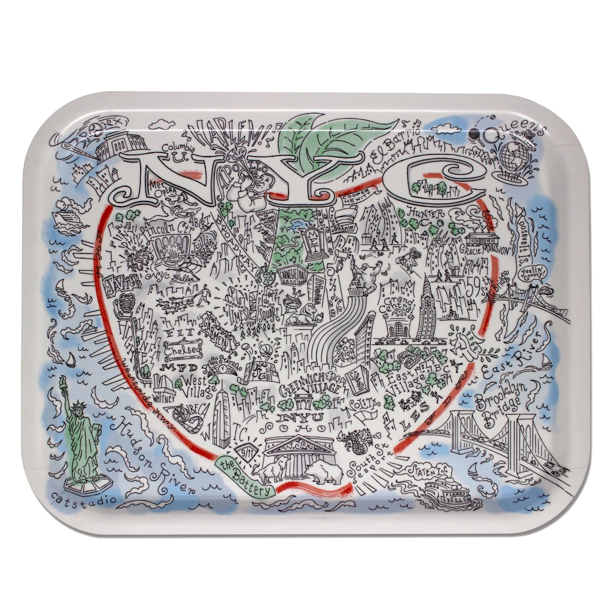 New York City Birchwood Tray BY CATSTUDIO - A. Dodson's