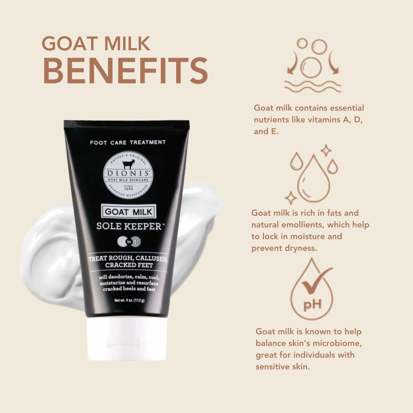 Dionis Goat Milk Skincare Footcare Lotion