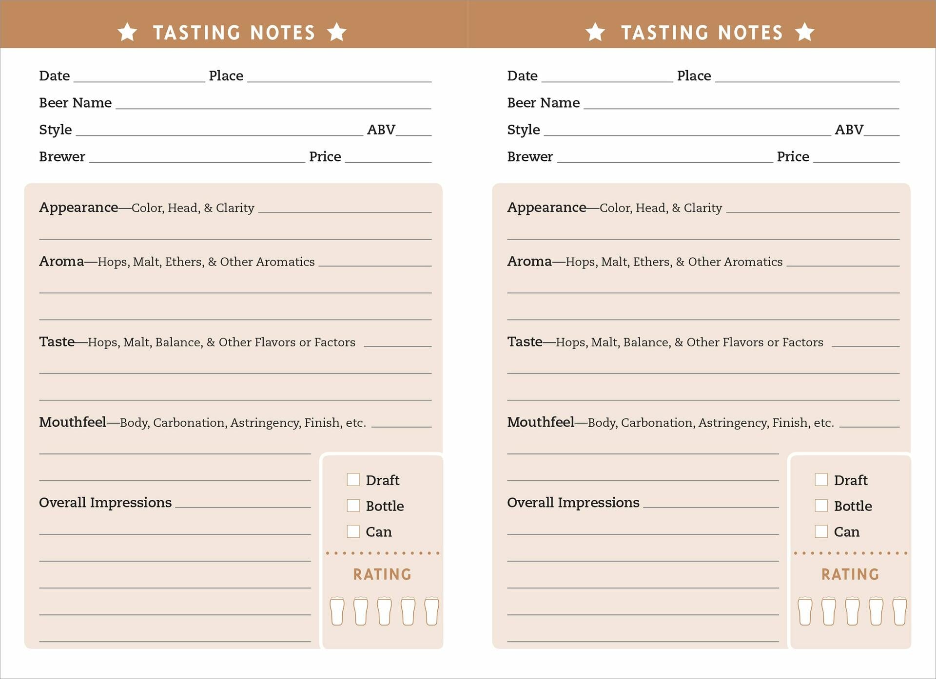 The Beer Review Logbook (Rate and Record Your Favorite Brews)