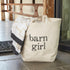 "Barn Girl" Cotton Canvas Bag by Santa Barbara Design Studio