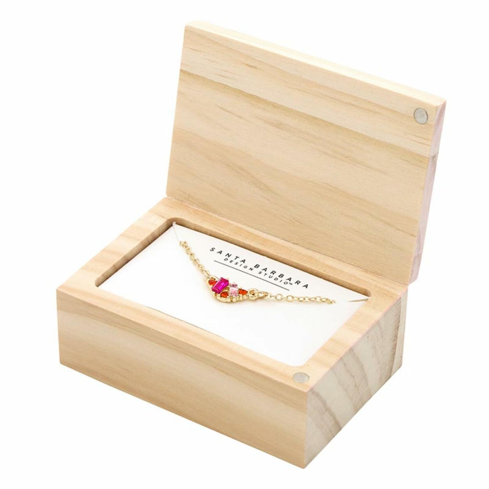You Brighten The World Necklace with Wood Gift Box by Santa Barbara Design Studio