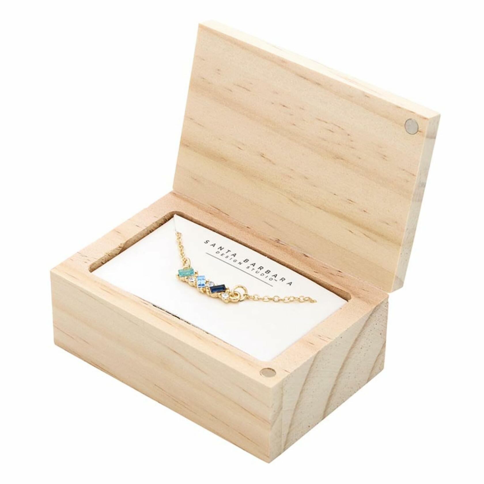 Oh Happy Day Necklace with Wood Gift Box by Santa Barbara Design Studio