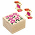 Hot Pink Flower Earring Set with Wood Gift Box by Santa Barbara Design Studio