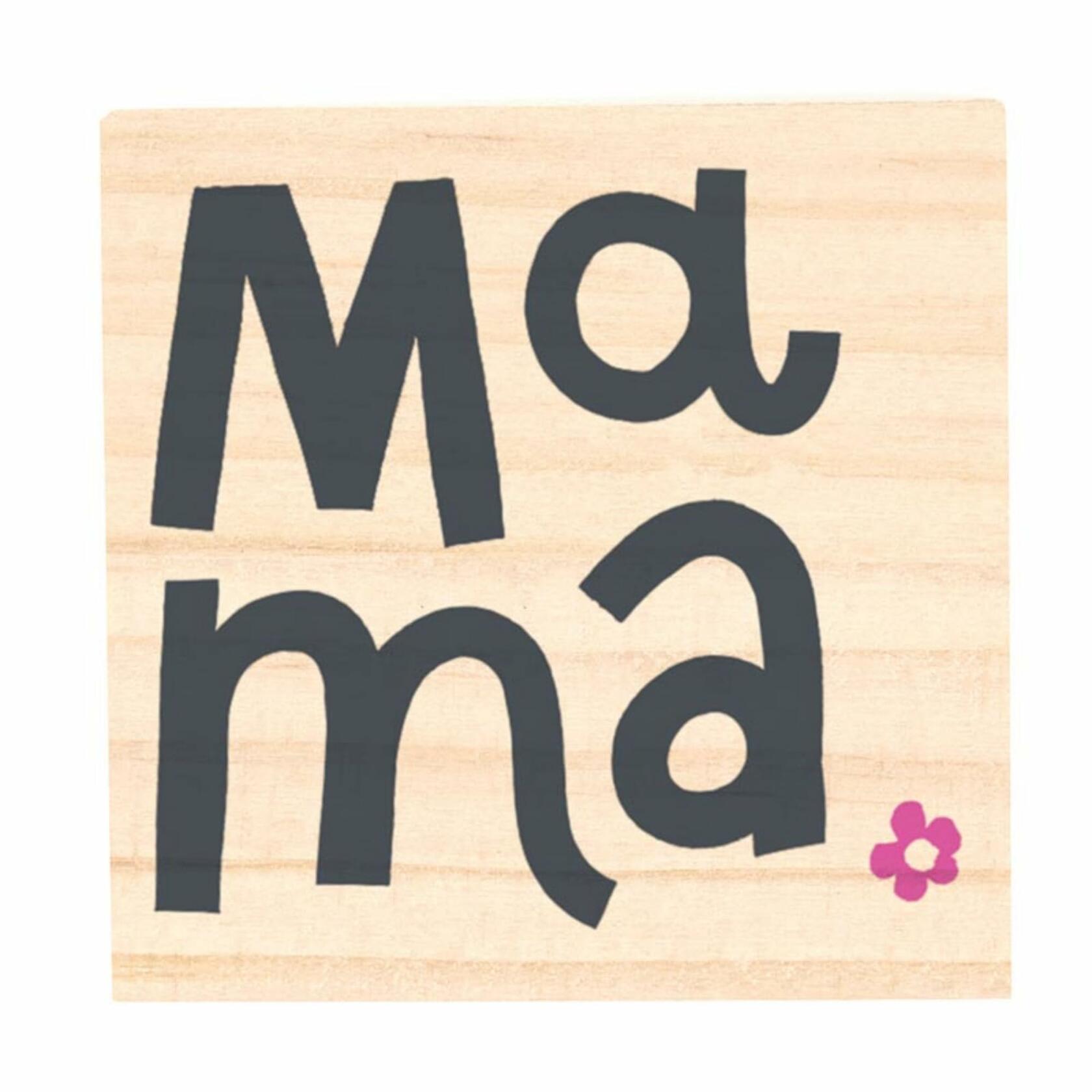 Blush Pink Mama Earring Set with Wood Gift Box by Santa Barbara Design Studio