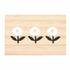 Flower Trio Necklace with Wood Gift Box by Santa Barbara Design Studio