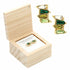 Green Flower Earring Set with Wood Gift Box by Santa Barbara Design Studio