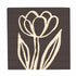 Black Flower Earring Set with Wood Gift Box by Santa Barbara Design Studio