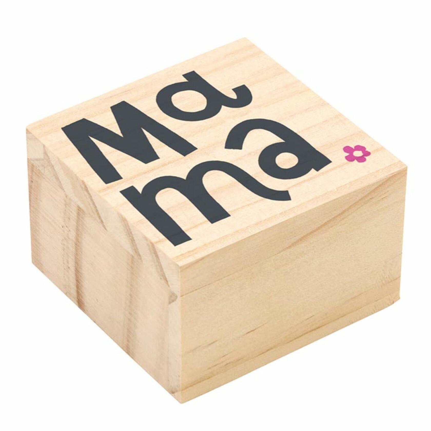Blush Pink Mama Earring Set with Wood Gift Box by Santa Barbara Design Studio