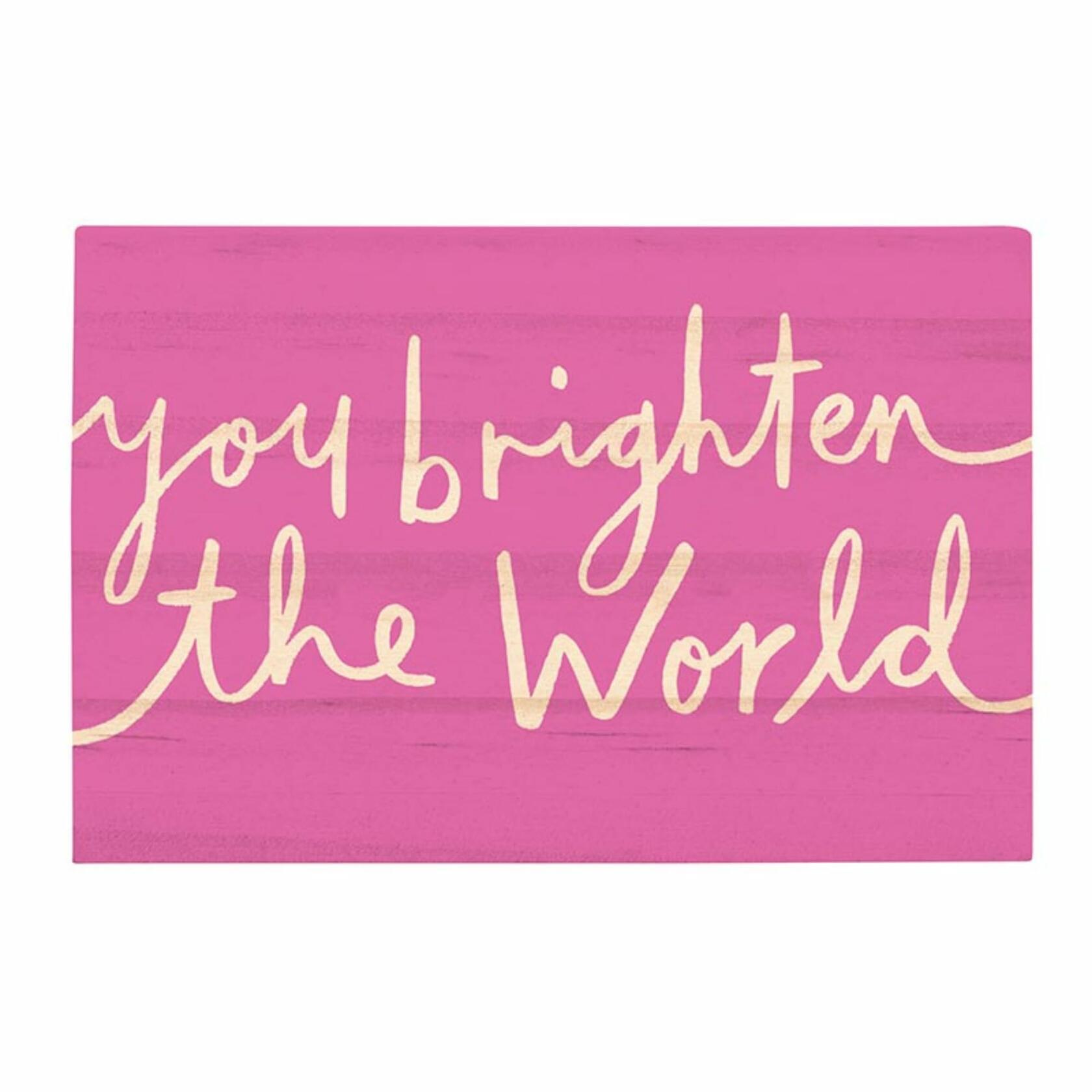 You Brighten The World Necklace with Wood Gift Box by Santa Barbara Design Studio