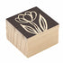 Black Flower Earring Set with Wood Gift Box by Santa Barbara Design Studio