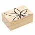 Black & White Flower Necklace with Wood Gift Box by Santa Barbara Design Studio