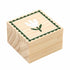 Green Flower Earring Set with Wood Gift Box by Santa Barbara Design Studio