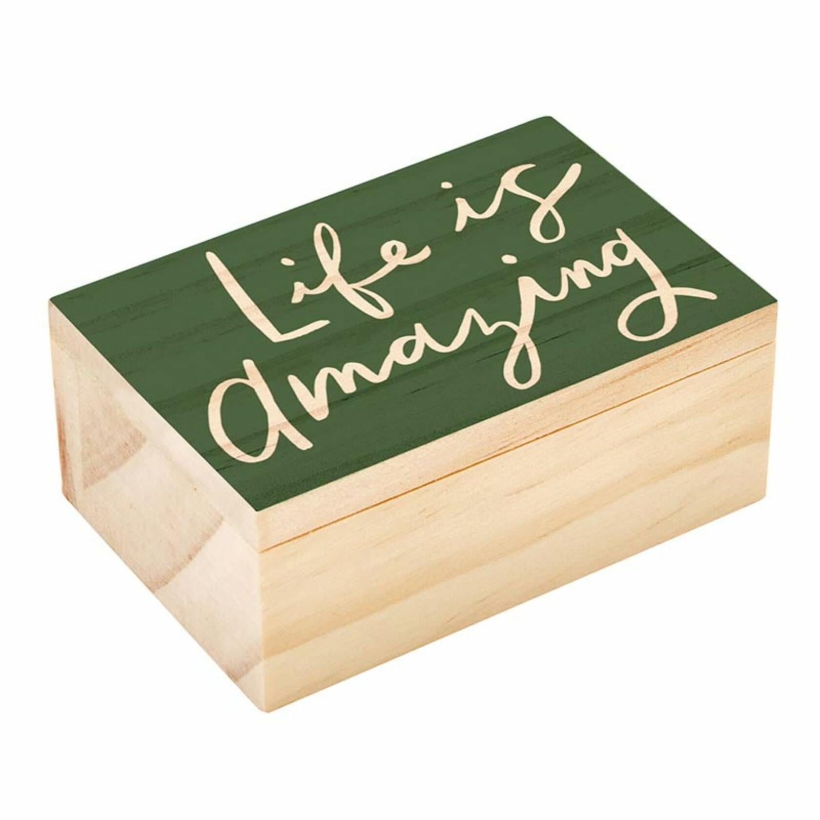 Life is Amazing Necklace with Wood Gift Box by Santa Barbara Design Studio