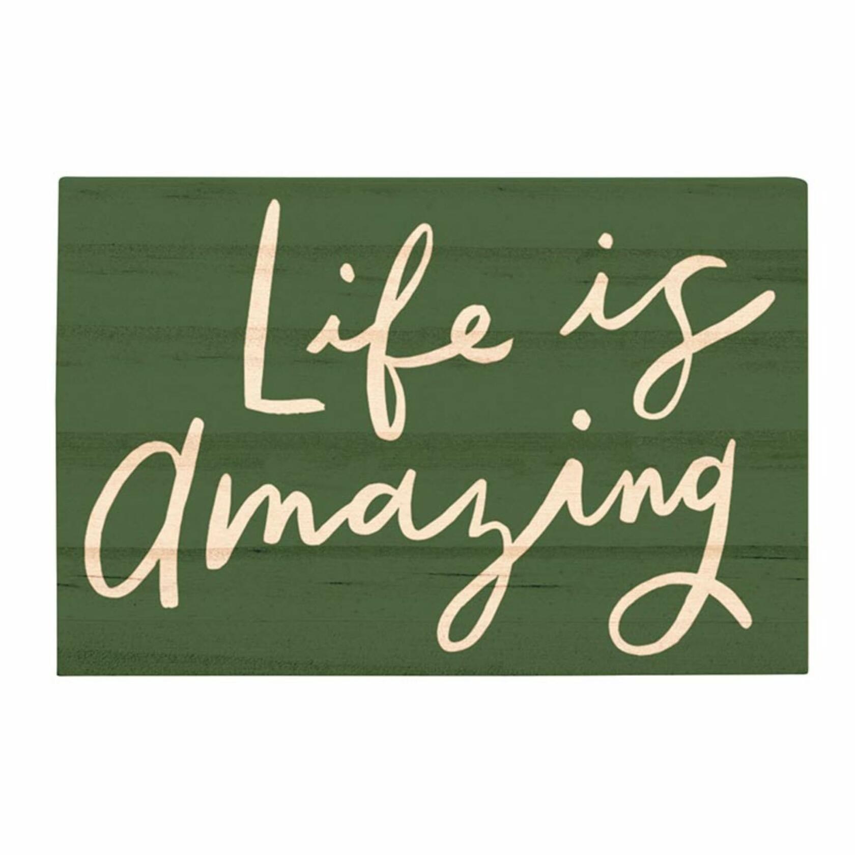 Life is Amazing Necklace with Wood Gift Box by Santa Barbara Design Studio