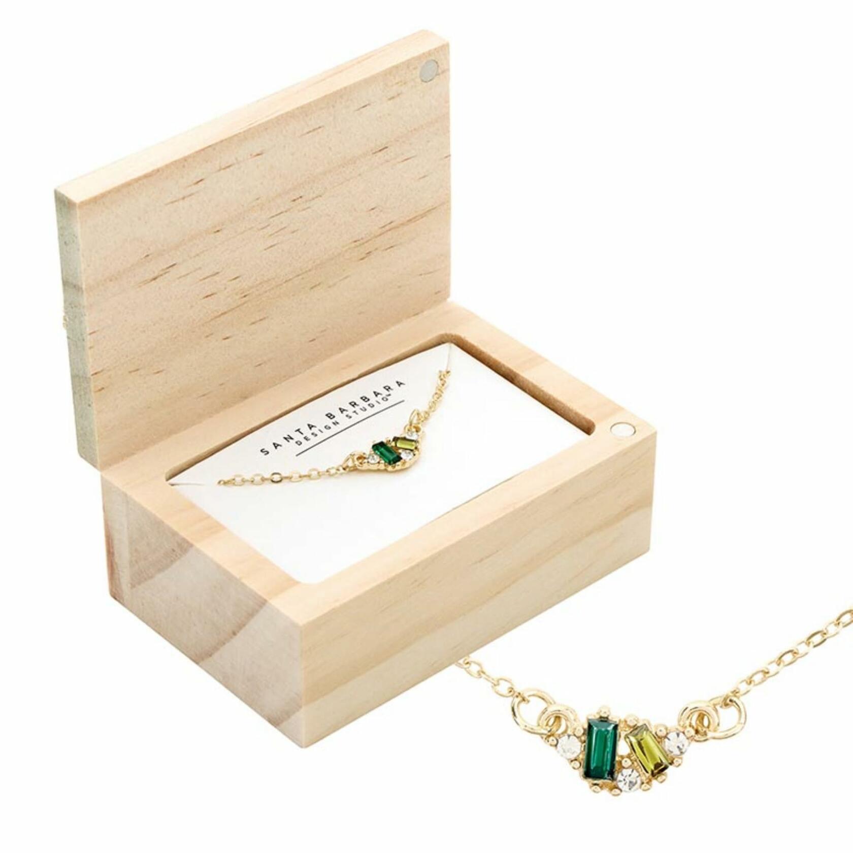Life is Amazing Necklace with Wood Gift Box by Santa Barbara Design Studio