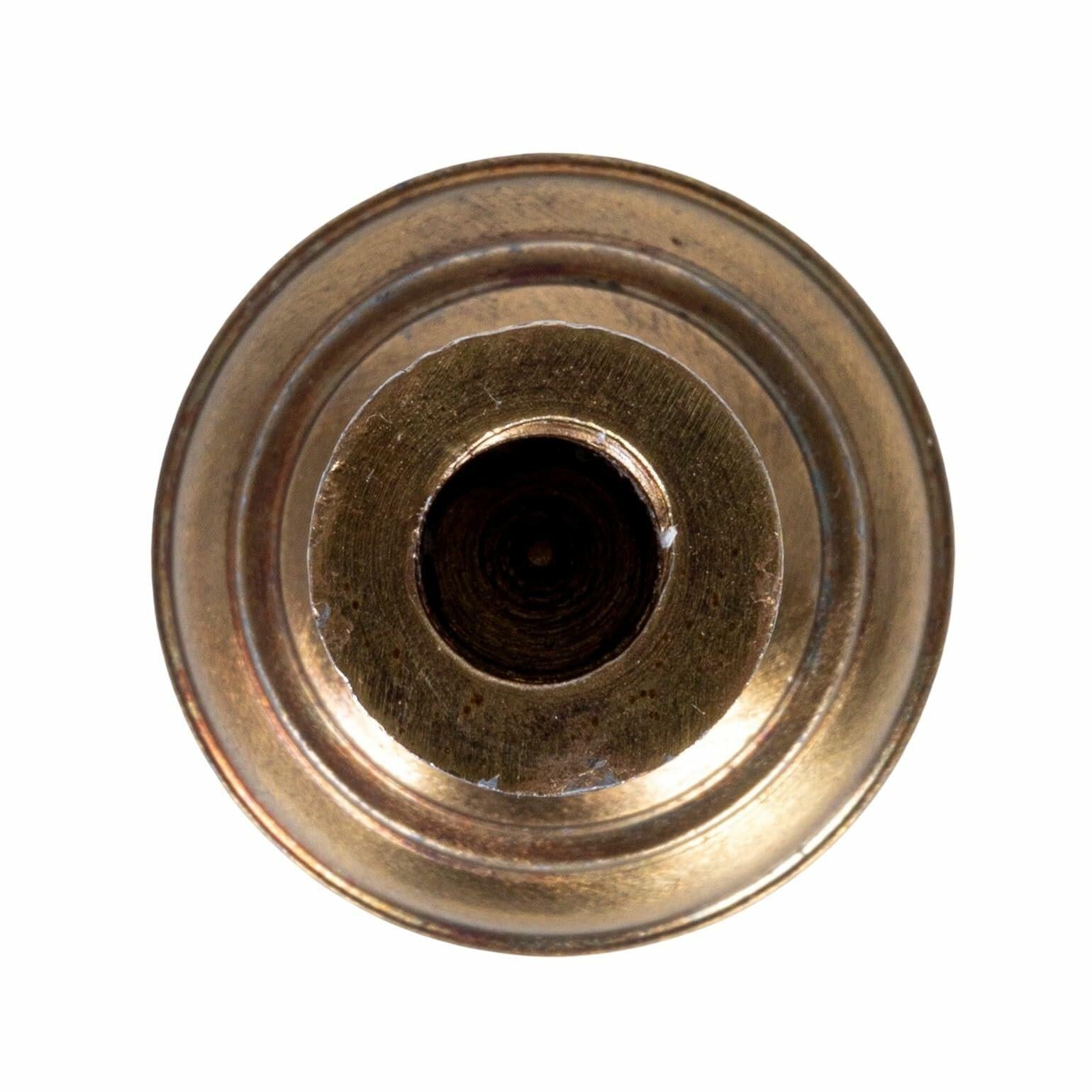 Medium Antique Cast Aluminum Taper Holder, Antique Brass Finish