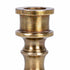 Small Antique Cast Aluminum Taper Holder, Antique Brass Finish