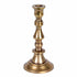 Large Antique Cast Aluminum Taper Holder, Antique Brass Finish