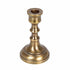 Medium Antique Cast Aluminum Taper Holder, Antique Brass Finish